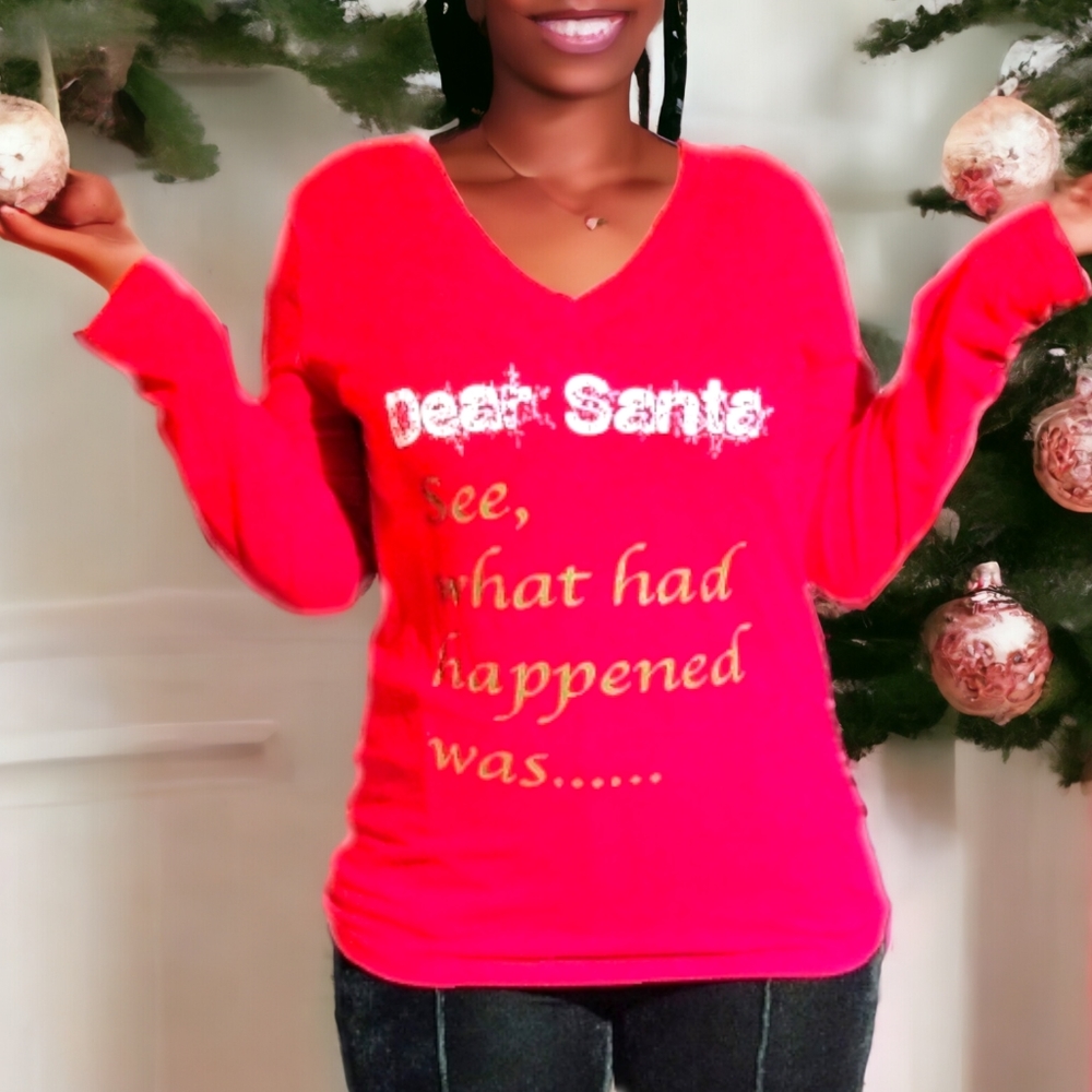 Shun Melson Designer Long Sleeved Holiday T-Shirt